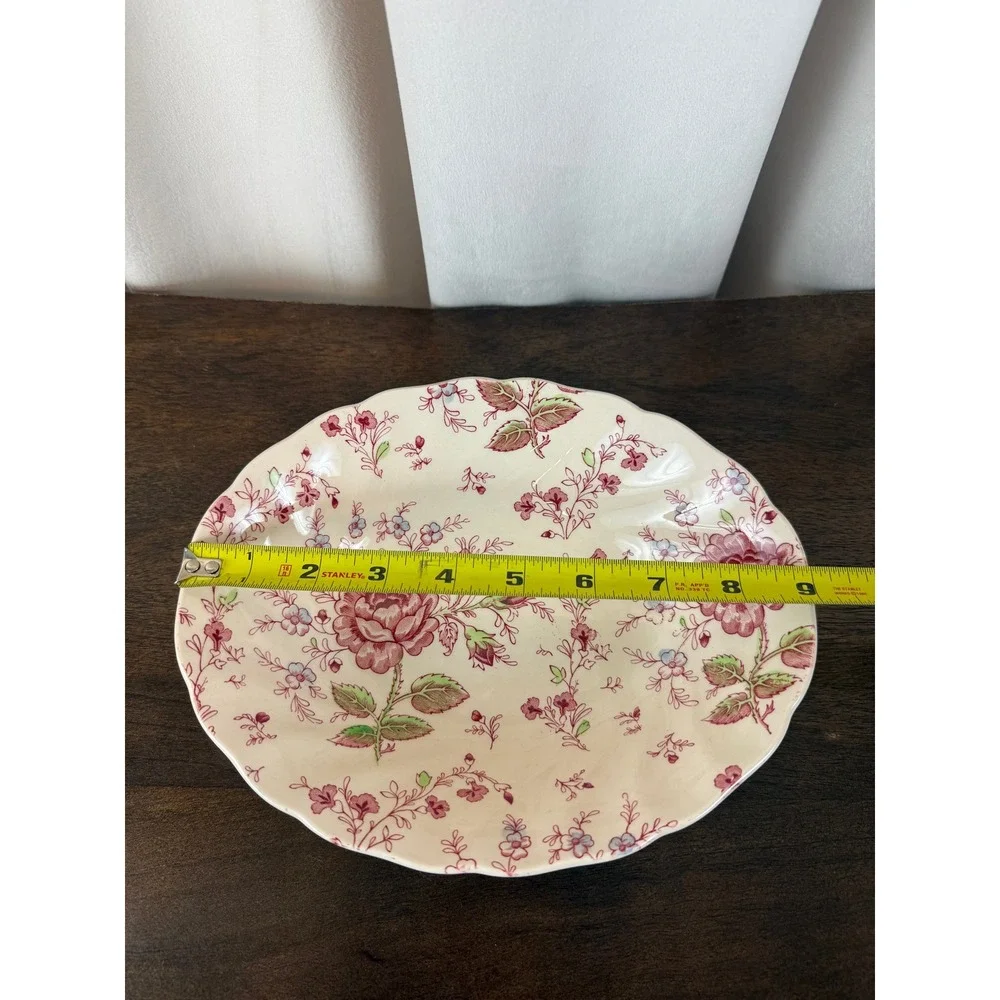 VTG 1930s Johnson Bros Rose Chintz‎ 9
